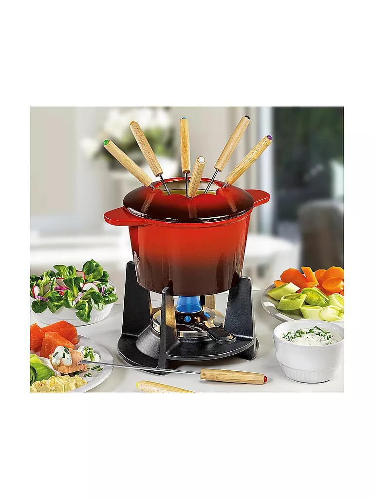 SPRING | Guss Fondue "Grenoble" (Rot) | rot