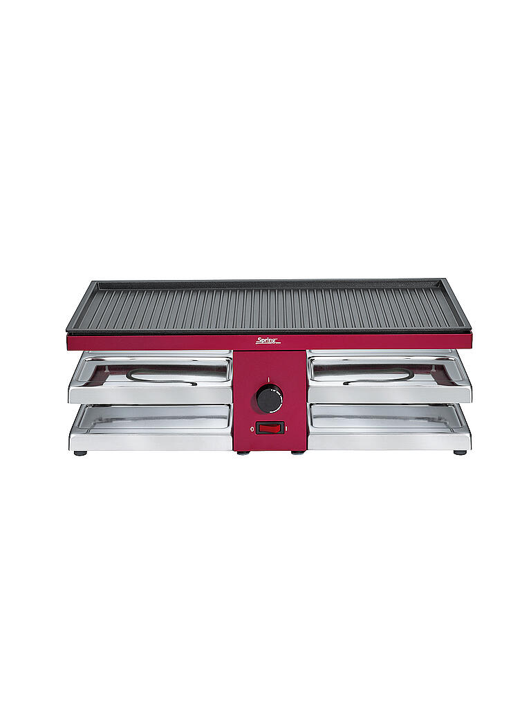 SPRING | Raclette "Fun" mit Alugrillplatte | rot