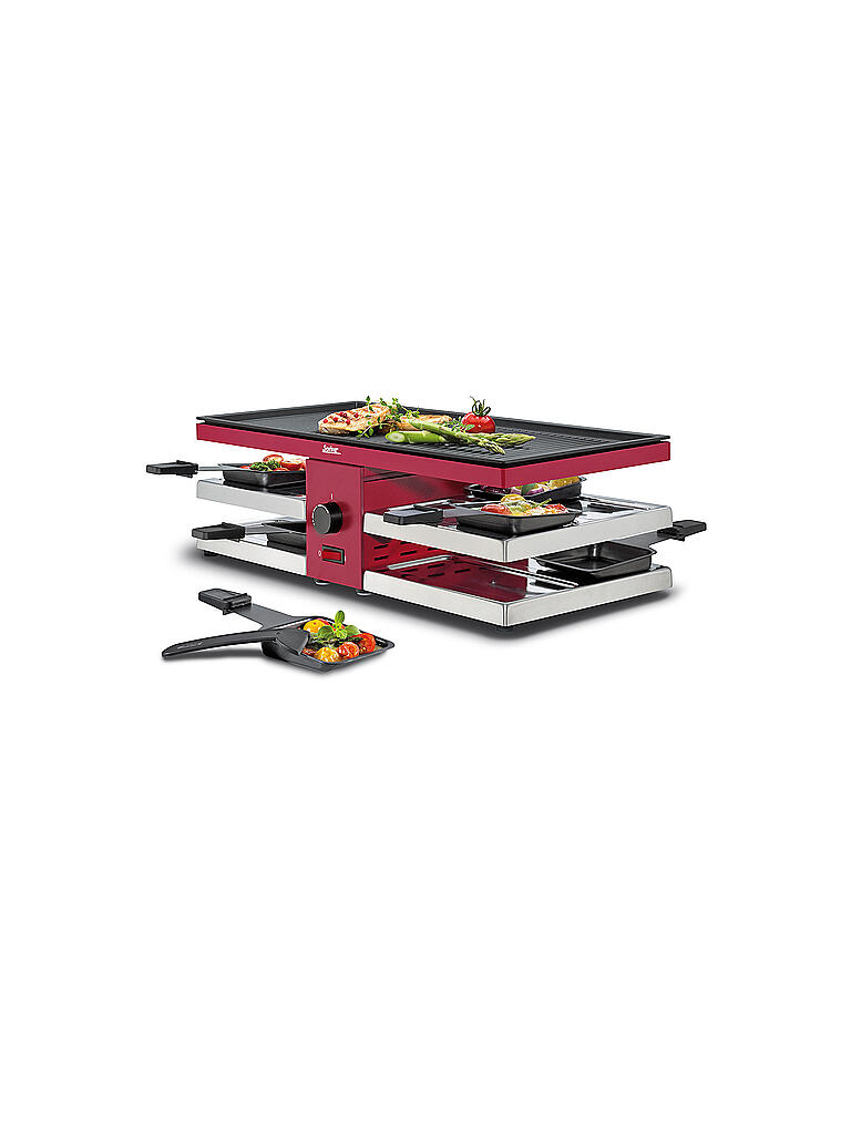 SPRING | Raclette "Fun" mit Alugrillplatte | rot