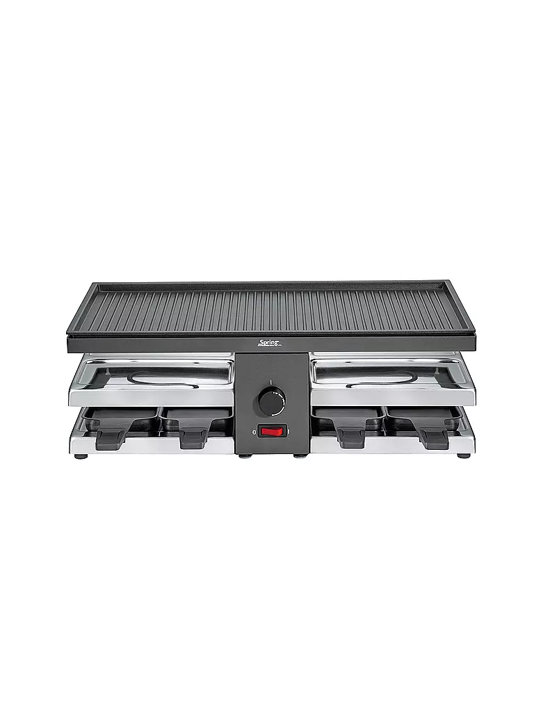 SPRING | Raclette "Fun" mit Alugrillplatte | schwarz