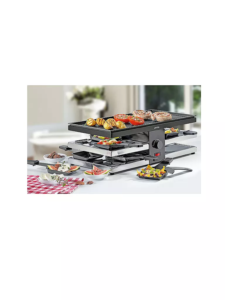 SPRING | Raclette "Fun" mit Alugrillplatte | schwarz