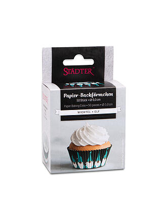 STAEDTER | Muffin Backform Wichtel 12 Stück  Papier / Schwarz
