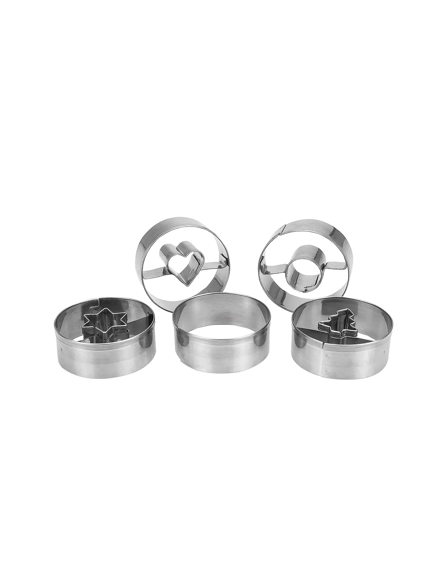 STAEDTER | Linzer Ausstecher glatt 5-tlg. Edelstahl  | silber