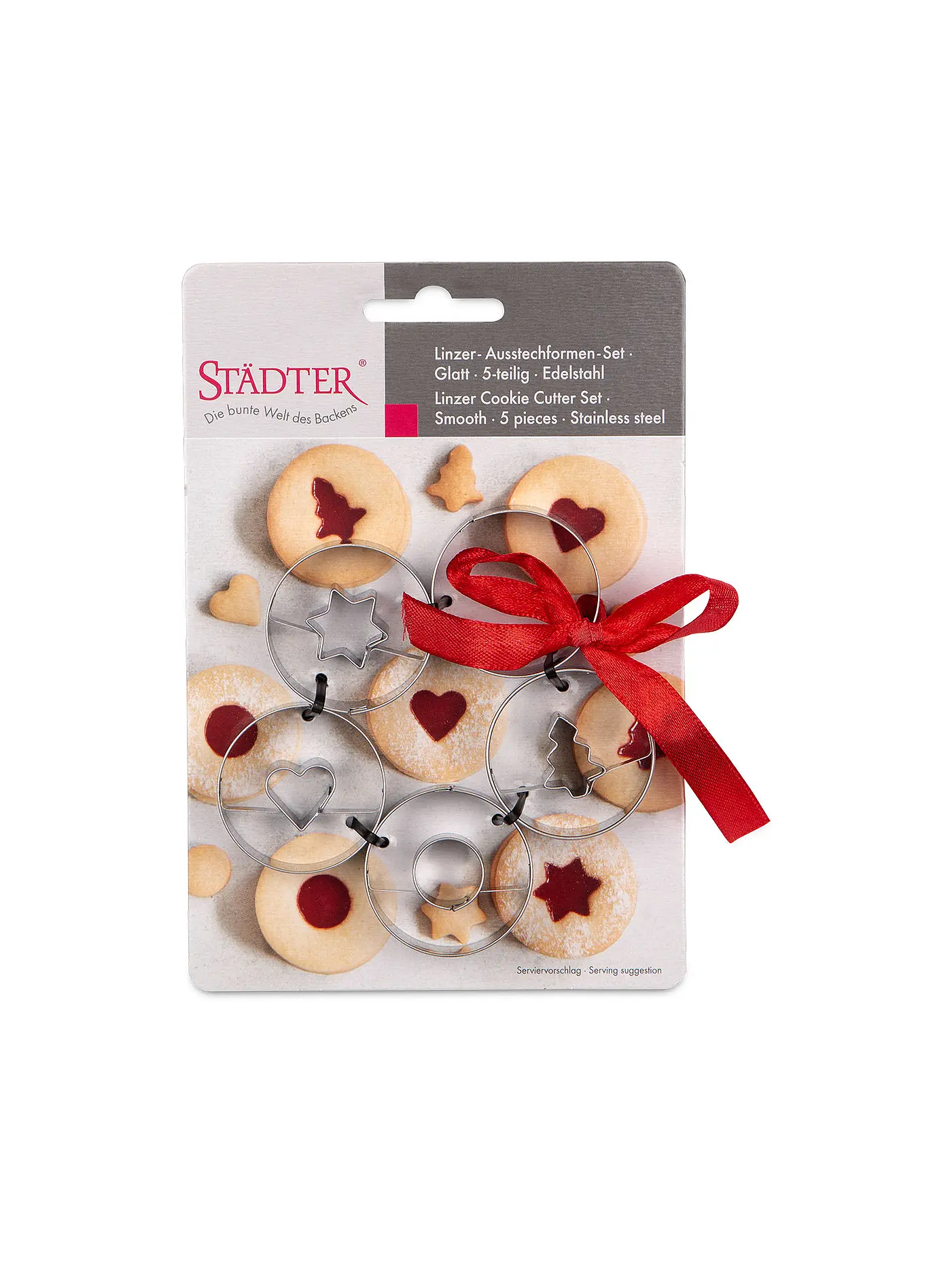 STAEDTER | Linzer Ausstecher glatt 5-tlg. Edelstahl  | silber