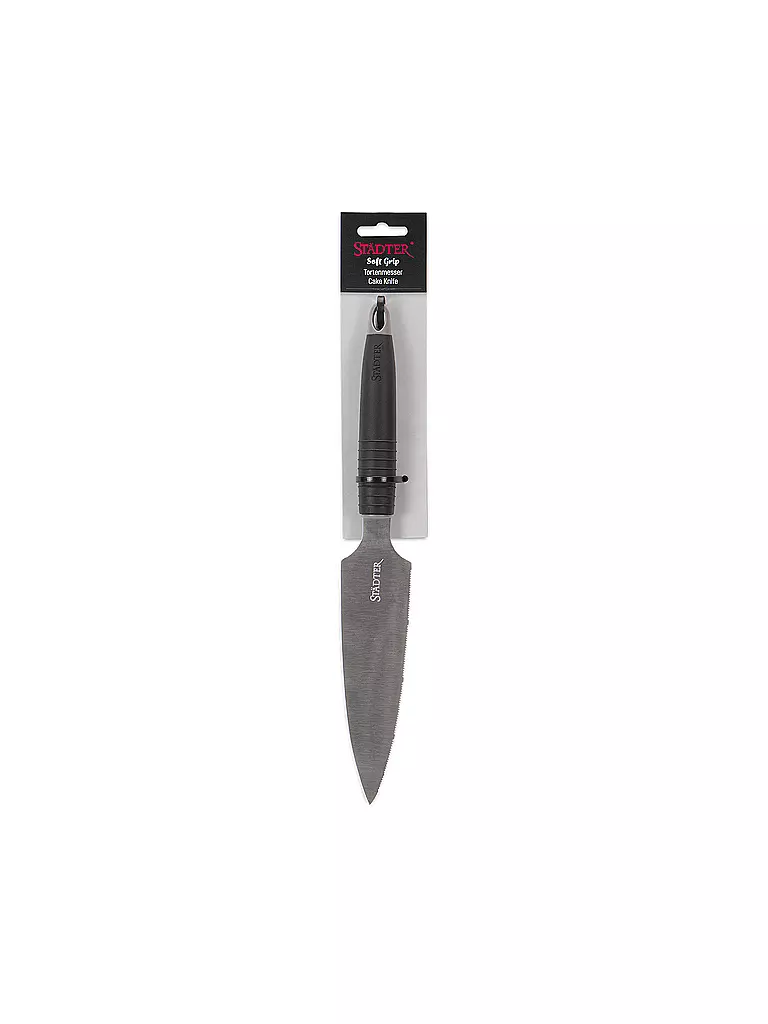STAEDTER | Tortenmesser Soft Grip 33cm Edelstahl / Schwarz | schwarz