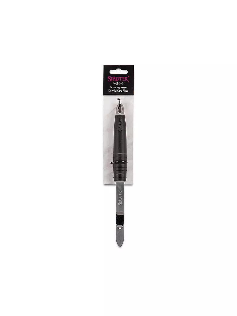 STAEDTER | Tortenringmesser Soft Grip 26cm Edelstahl / Schwarz | schwarz