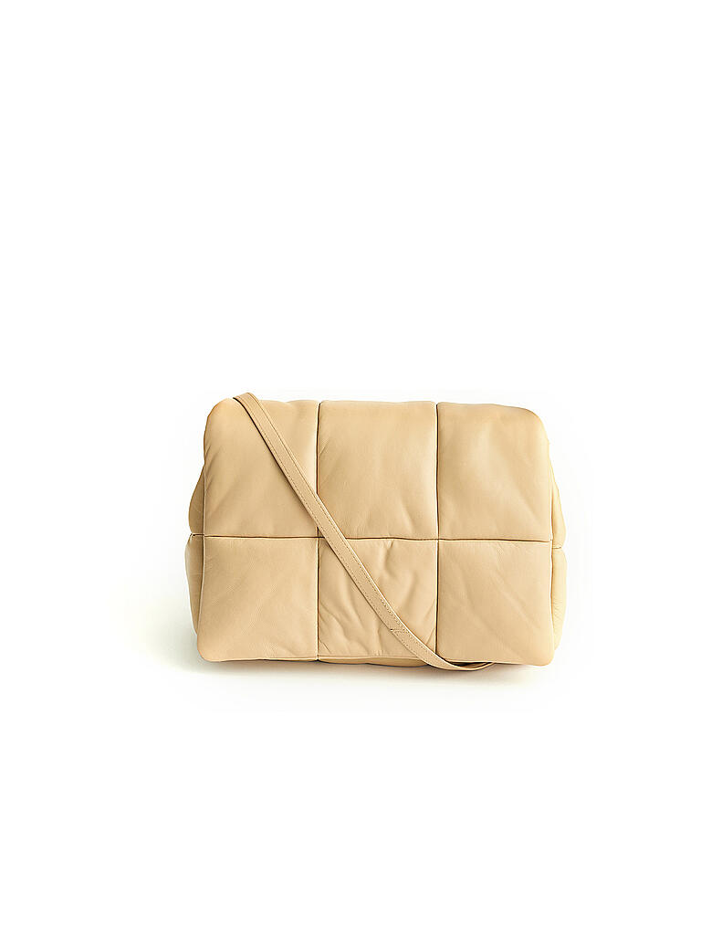 STAND | Ledertasche - Clutch Bag Wanda | beige