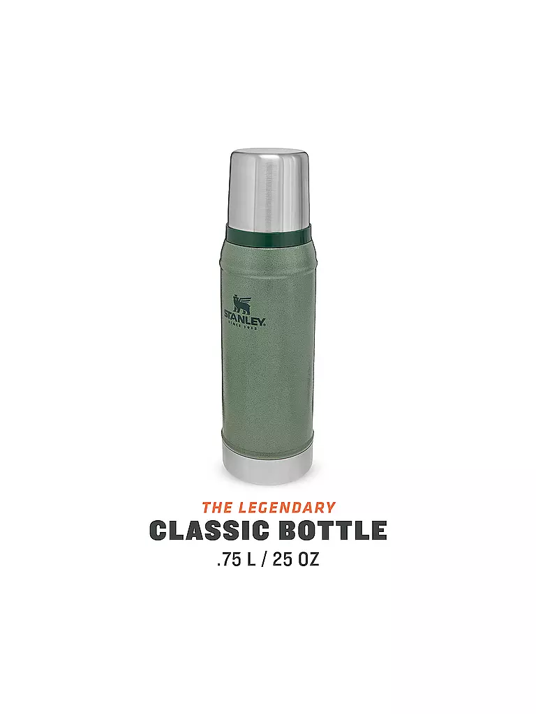 STANLEY | Isolierflasche - Thermosflasche Classic 0,75l Grün | grau