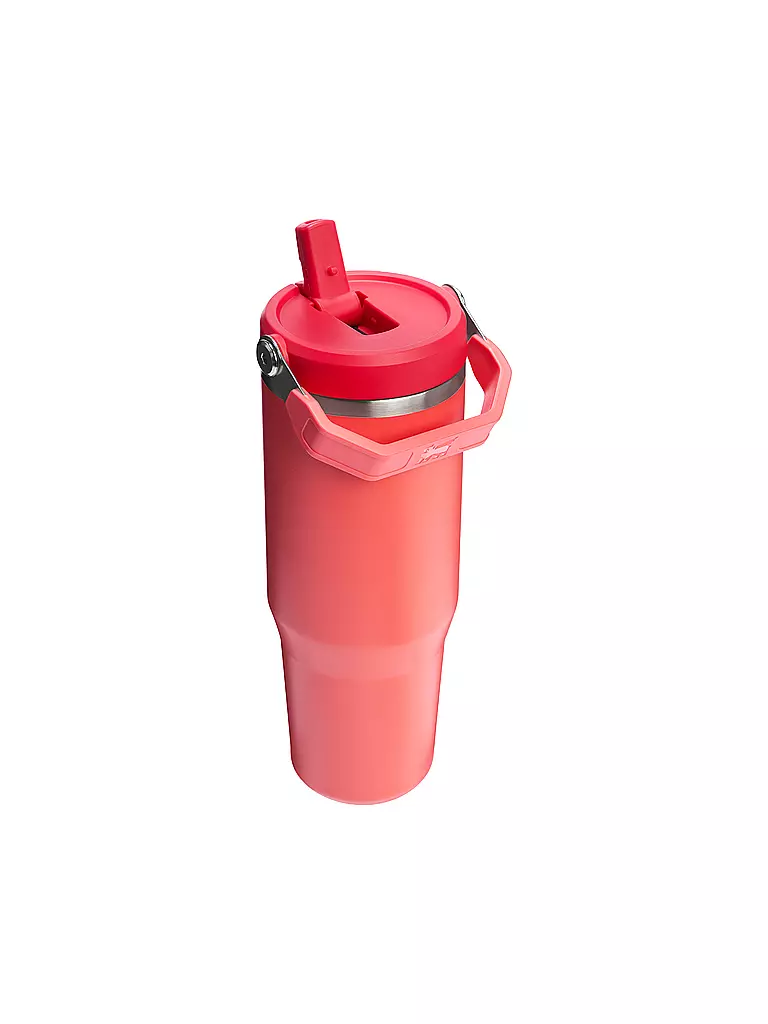 STANLEY | Isolierflasche - Thermosflasche Classic FLIP STRAW 2.0 0,89l Hot Coral | hellgrau