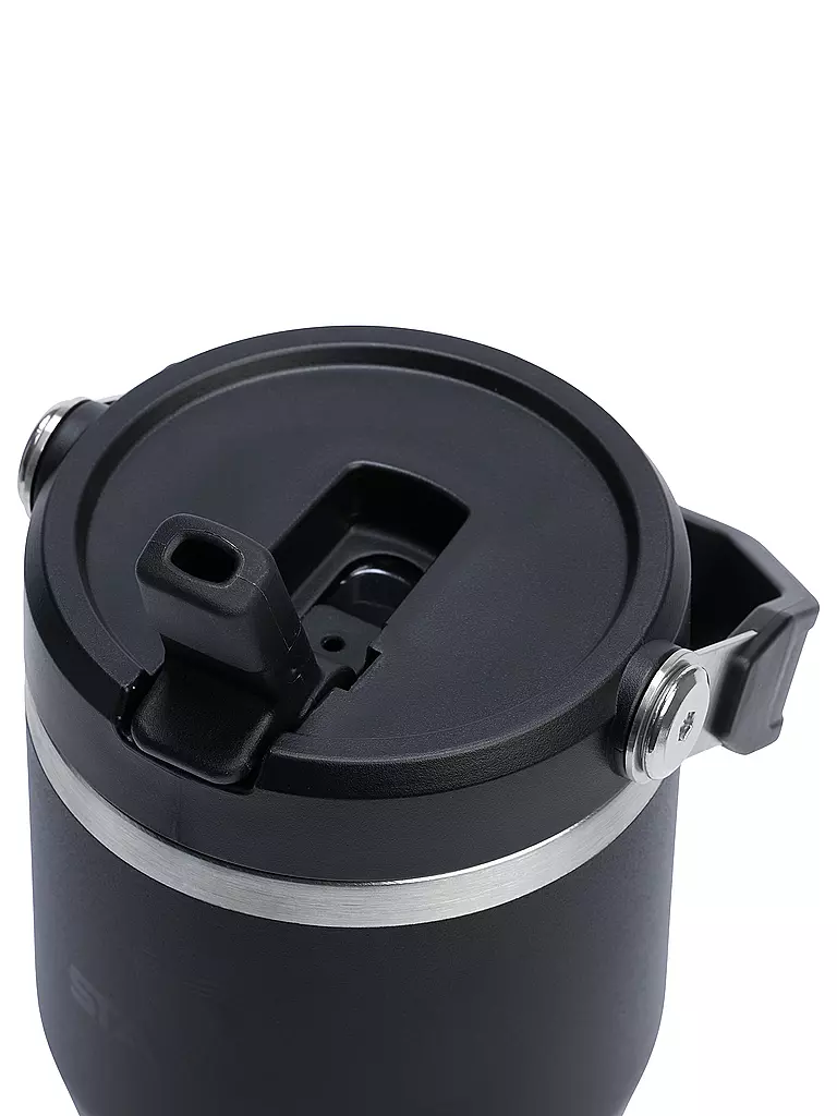 STANLEY | Isolierflasche - Thermosflasche Flip Straw 2.0 0.6l Black | hellgrau