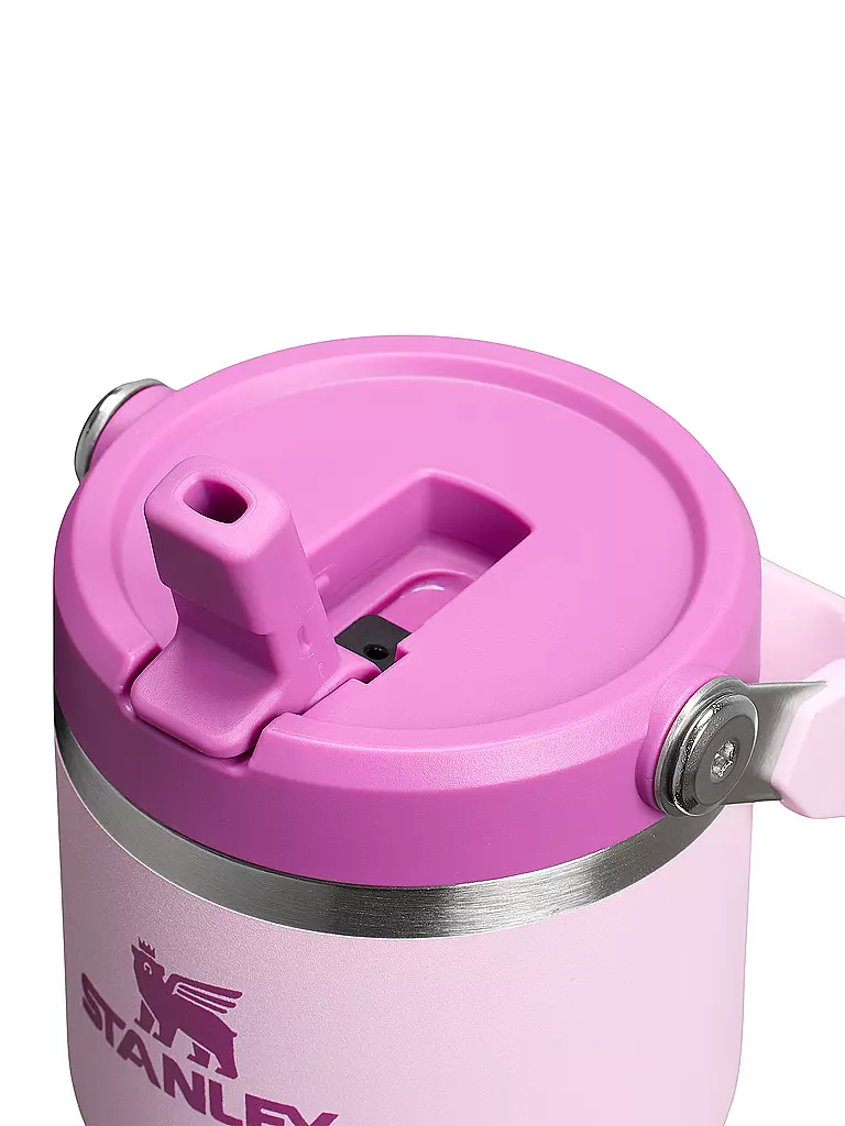 STANLEY | Isolierflasche - Thermosflasche Flip Straw 2.0 0.6l Cherry Blossom | hellgrau