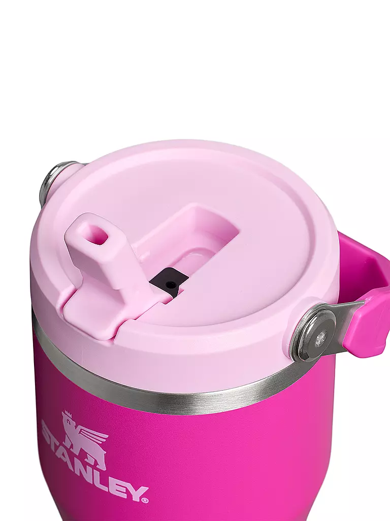 STANLEY | Isolierflasche - Thermosflasche Flip Straw 2.0 0.6l Violet Blossom | hellgrau