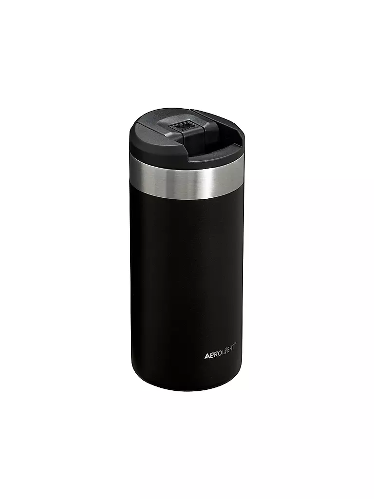 STANLEY | Isoliertrinkbecher AEROLIGHT TRANSIT MUG 0,35l Black 2.0 | hellgrau