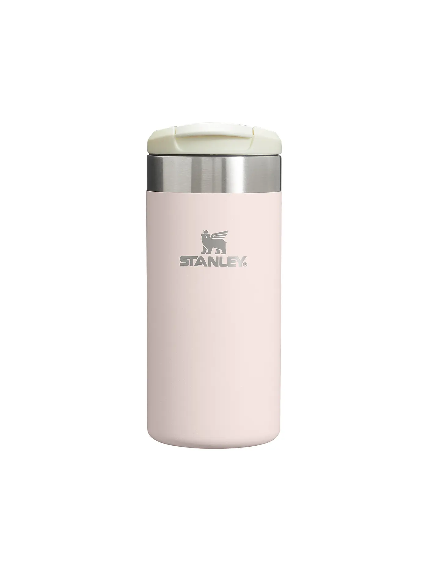 STANLEY | Isoliertrinkbecher AEROLIGHT TRANSIT MUG 0,35l Black 2.0 | rosa