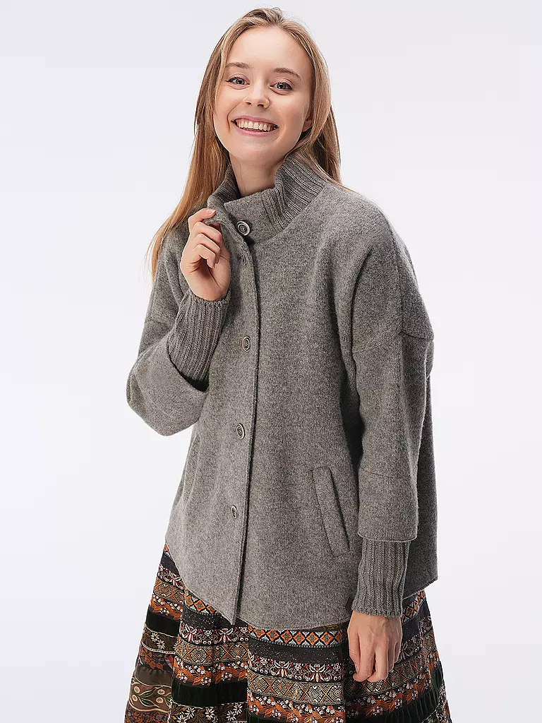 STAPF | Poncho - Cape Relaxed Fit ILSA | grau