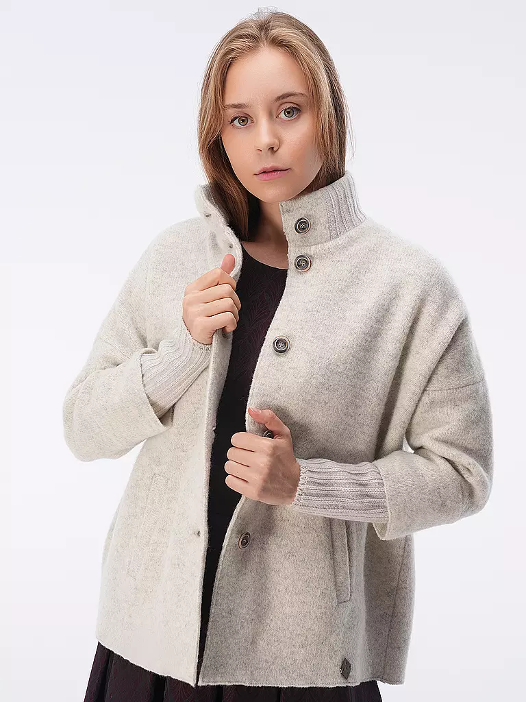 STAPF | Poncho - Cape Relaxed Fit ILSA | creme