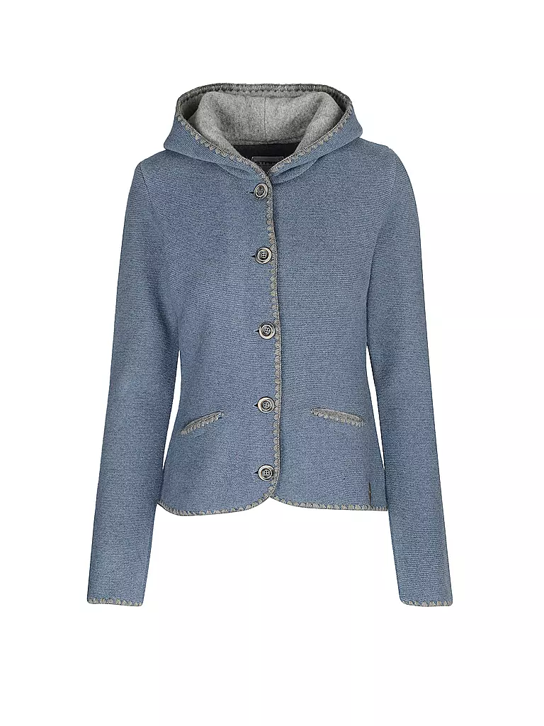 STAPF | Trachtenstrickjacke Tailored Fit LOREA | blau