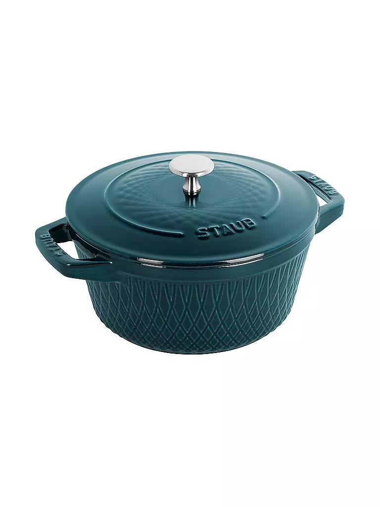 STAUB | Cocotte TwisterCocotte Twister 24cm La Mer | petrol