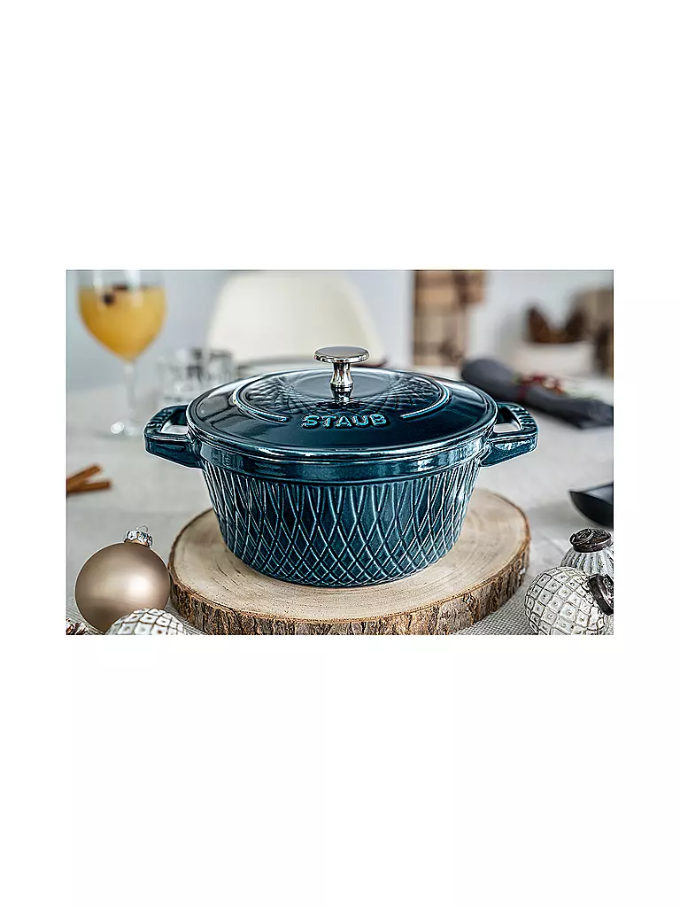 STAUB | Cocotte TwisterCocotte Twister 24cm La Mer | petrol