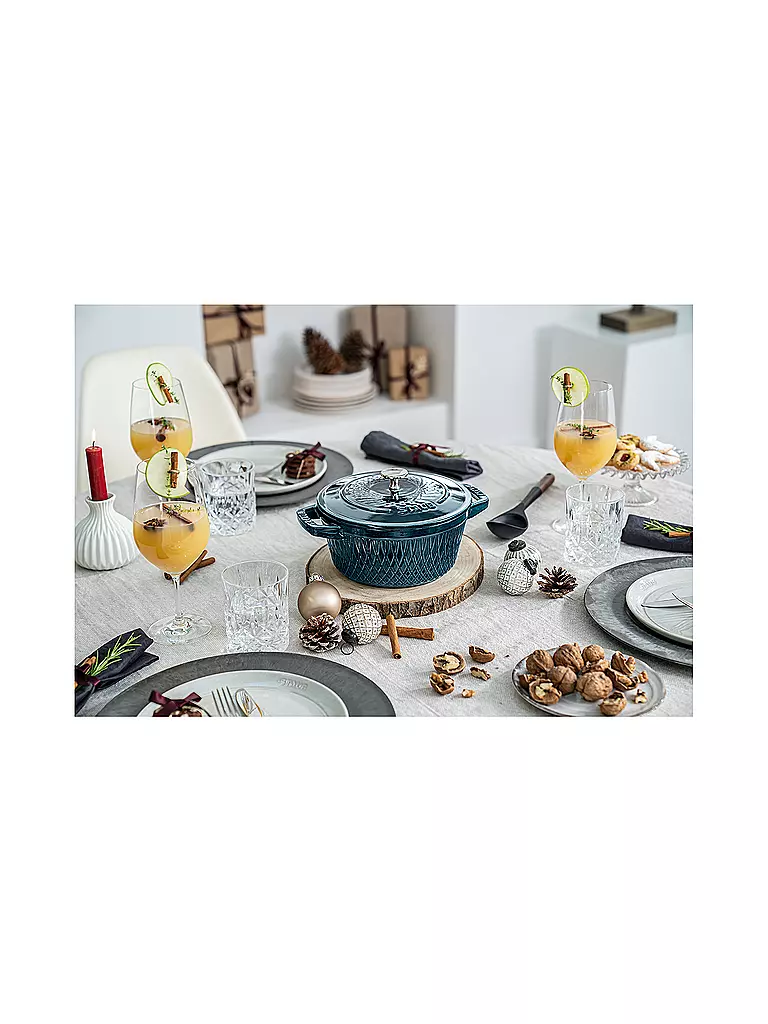 STAUB | Cocotte TwisterCocotte Twister 24cm La Mer | petrol