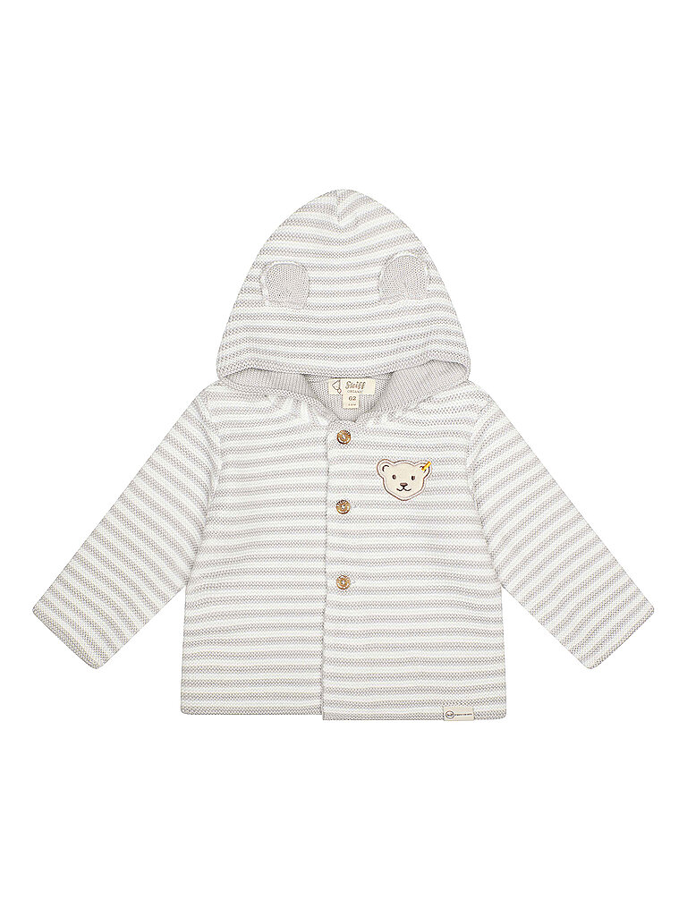 STEIFF Baby Strickjacke  hellgrau | 56