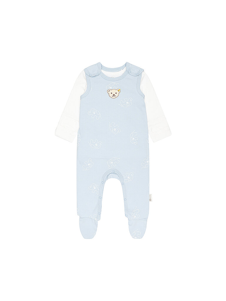 STEIFF Baby Set 2tlg Strampler und Langarmshirt  hellblau | 56