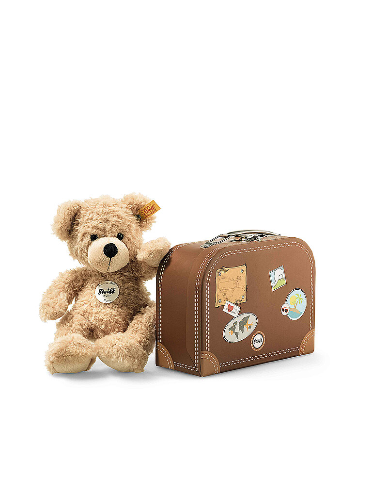 STEIFF Fynn Teddybär im Koffer beige 28cm beige