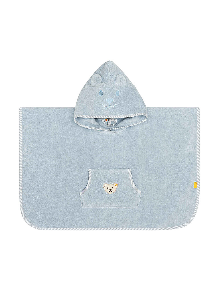STEIFF Baby Bade Poncho  hellblau