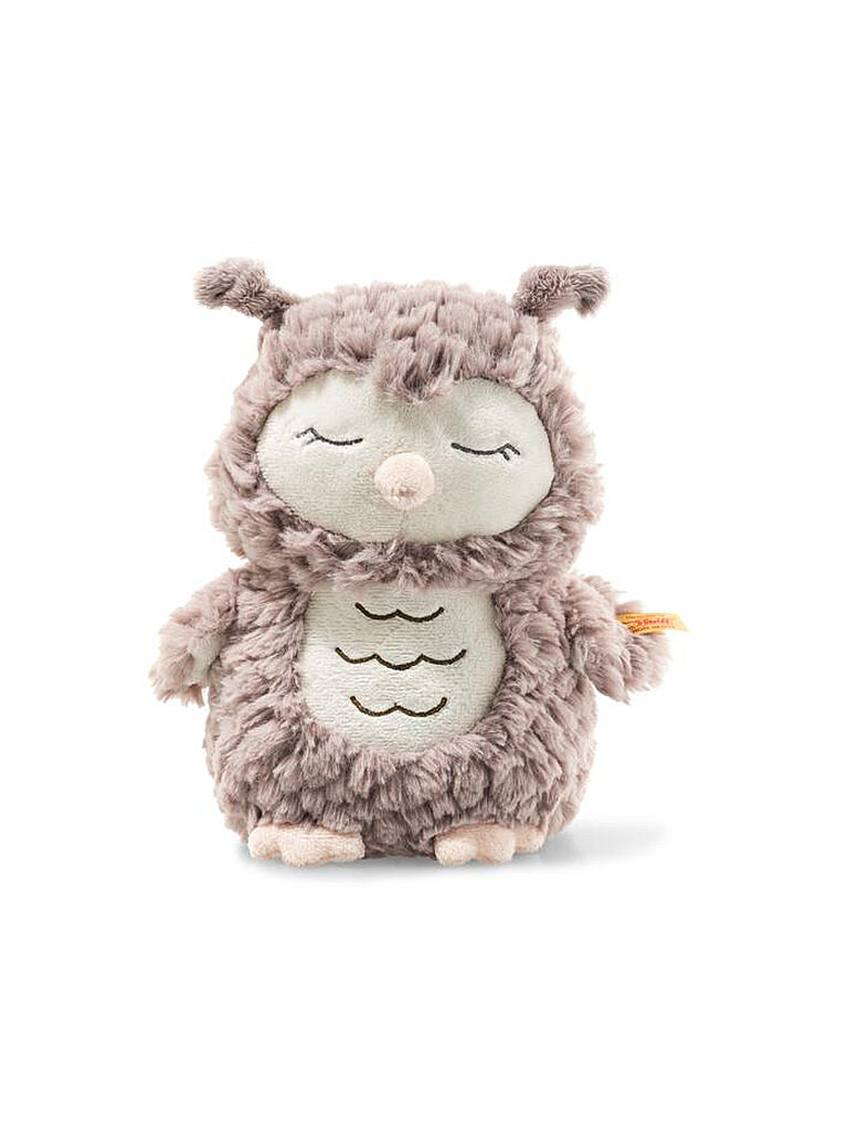 Steiff Kuscheltier Ollie Eule, Süßes Stofftier, Jungen, Mädchen & Babys ab 0 Monaten, Friends, Plüschtier 23 cm, Beige, 241833