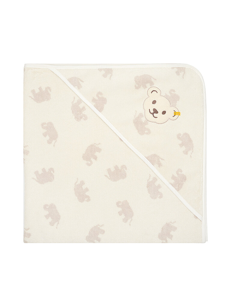 Steiff Unisex Kids Mini Basic Badetuch Mit Kapuze, Cloud Dancer