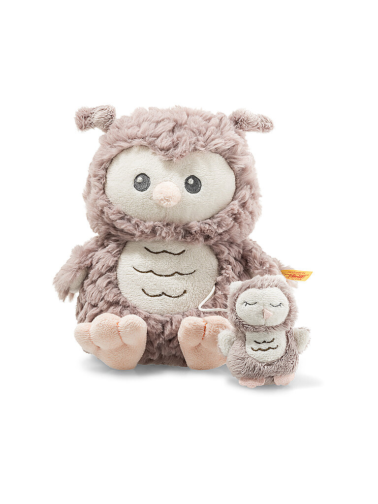Spieluhr STEIFF Soft Cuddly Friends Ollie Eule braun (hellbraun beige) Spieluhren KinderH21cm Polyester H21cm