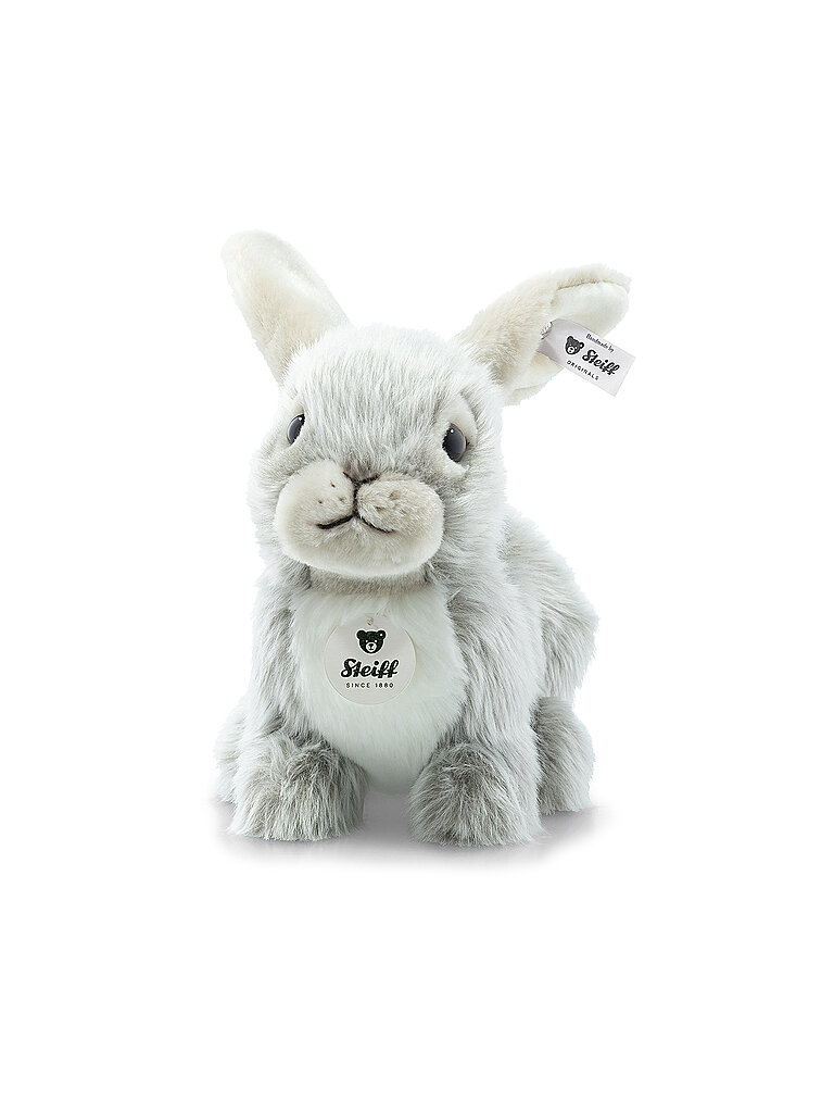 STEIFF Plüschtier Dormili Hase sitzend 21cm hellgrau