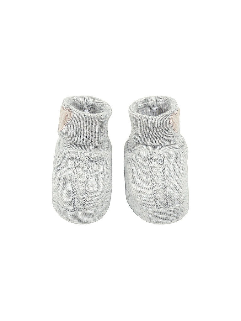STEIFF Baby Strickschuhe hellgrau