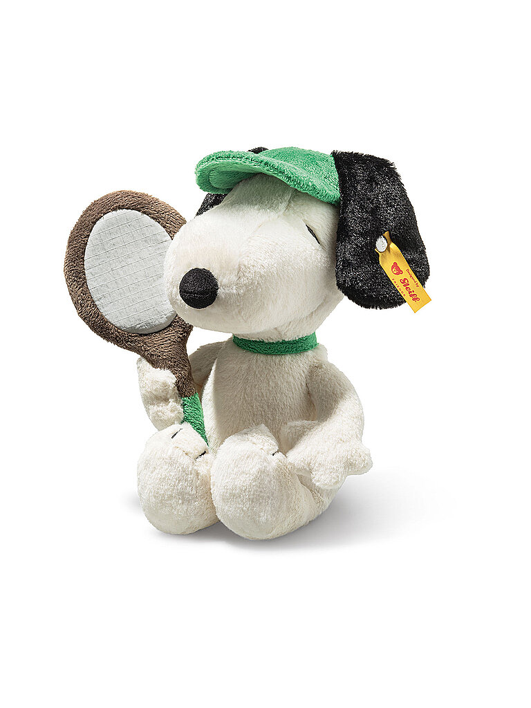 STEIFF Plüschtier SNOOPY TENNIS 22cm Weiss weiss