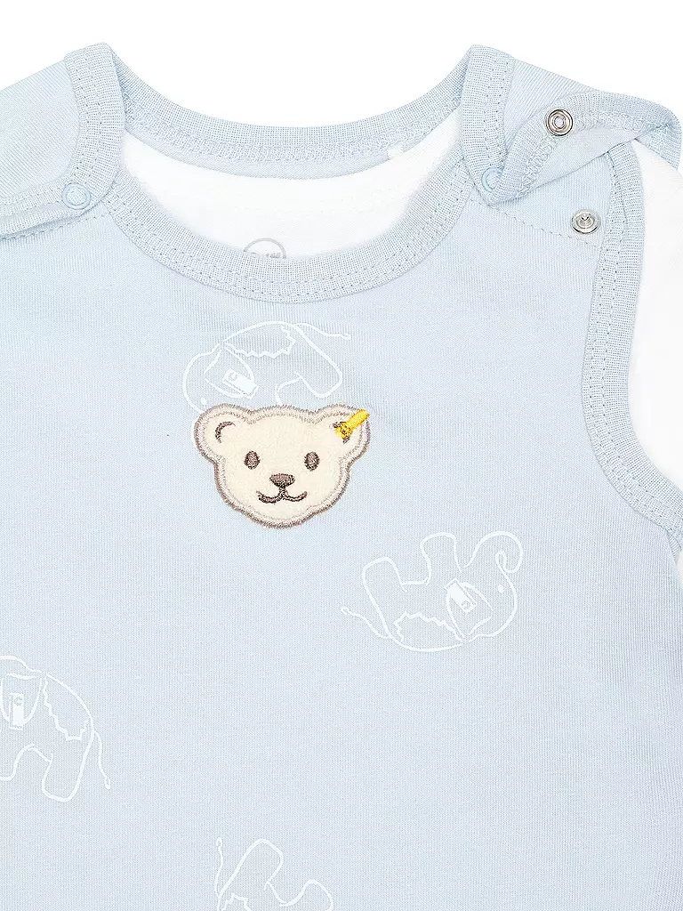 STEIFF | Baby Set 2tlg Strampler und Langarmshirt  | hellblau