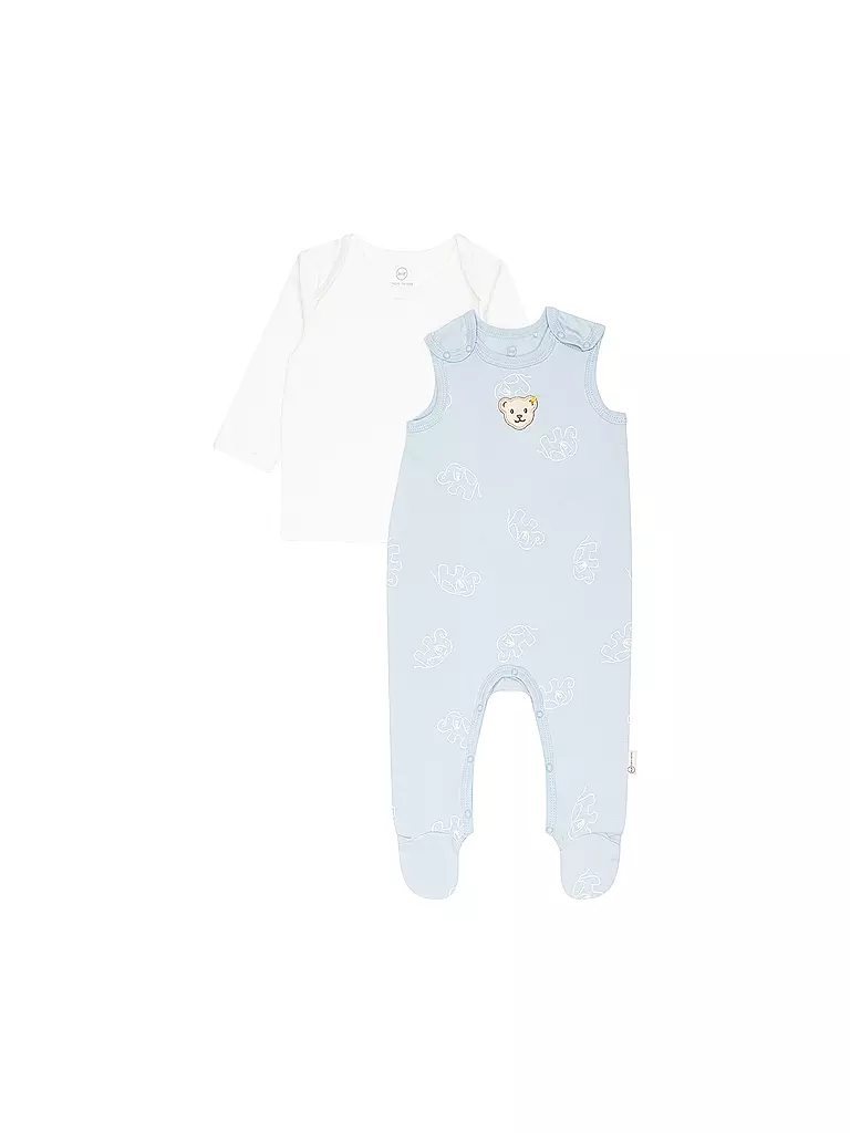 STEIFF | Baby Set 2tlg Strampler und Langarmshirt  | hellblau