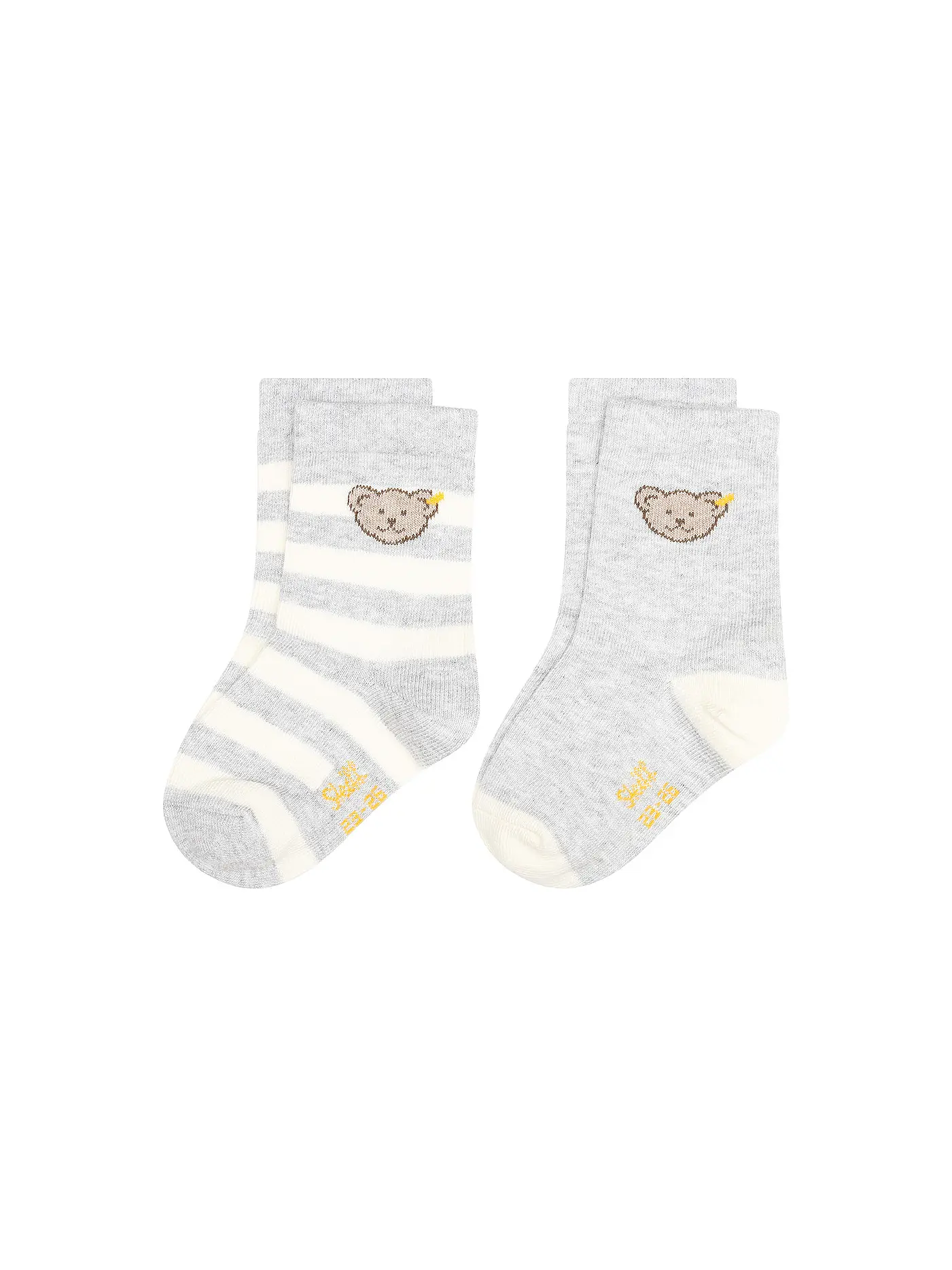 STEIFF | Baby Socken 2er Pkg. grau mel  | grau