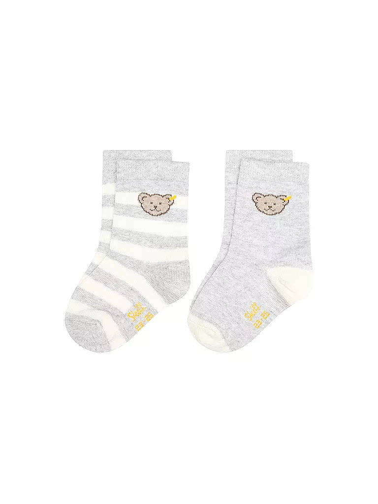 STEIFF | Baby Socken 2er Pkg. grau mel  | grau