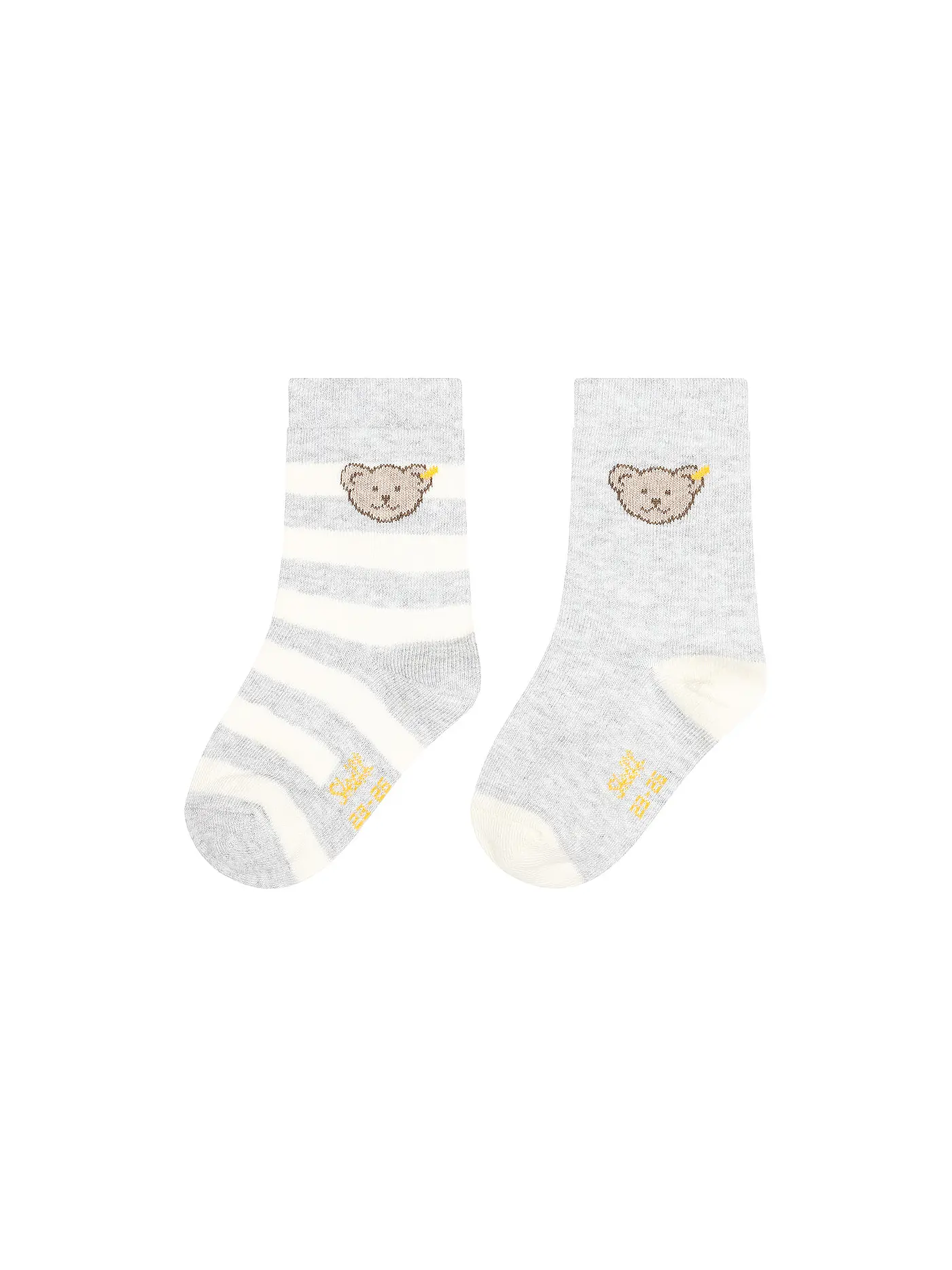 STEIFF | Baby Socken 2er Pkg. grau mel  | grau