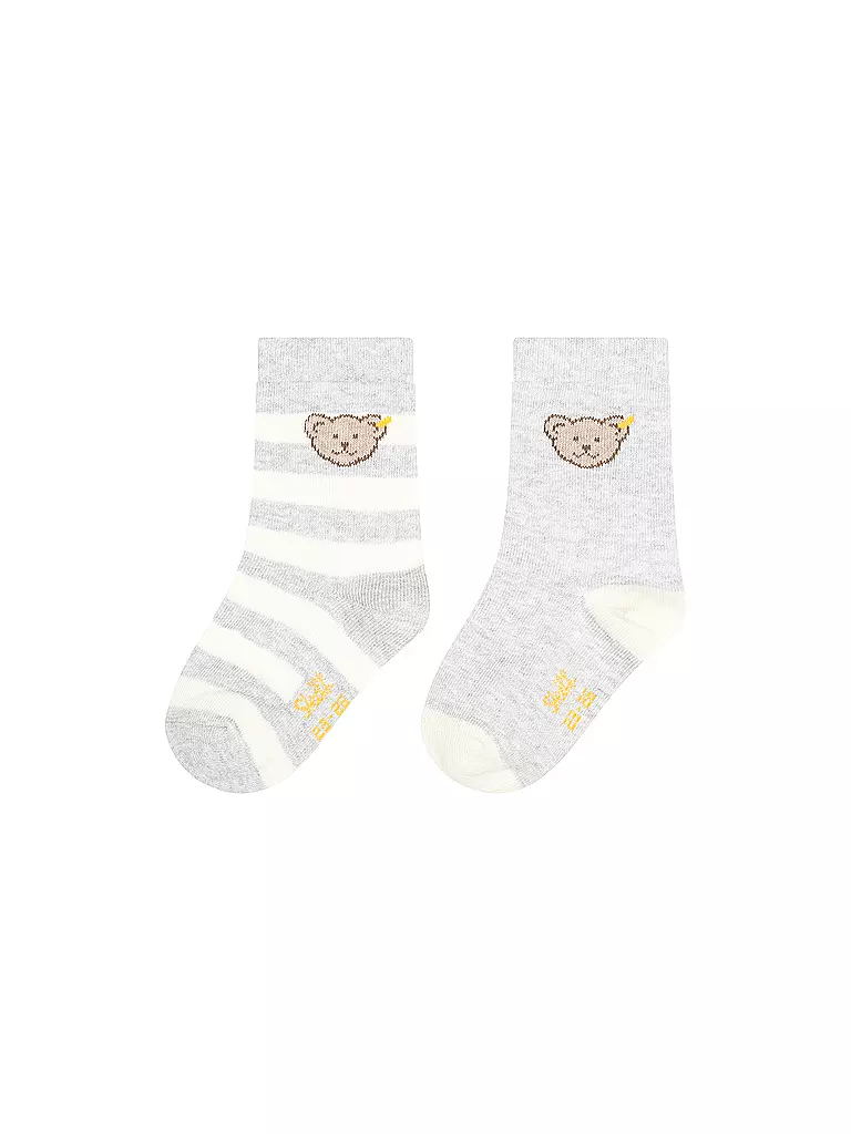 STEIFF | Baby Socken 2er Pkg. grau mel  | grau