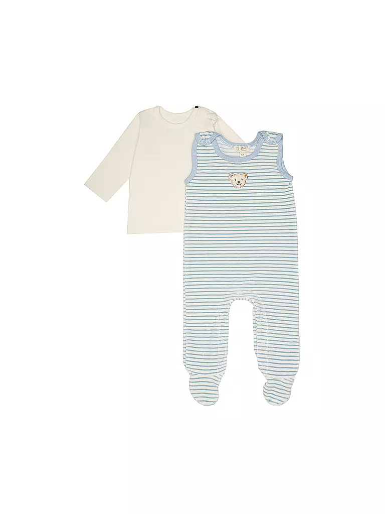 STEIFF | Baby Strampler Set 2 teilig | hellblau