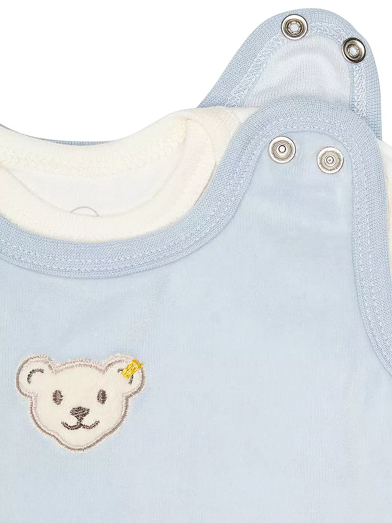 STEIFF | Baby Strampler Set 2 teilig | hellblau