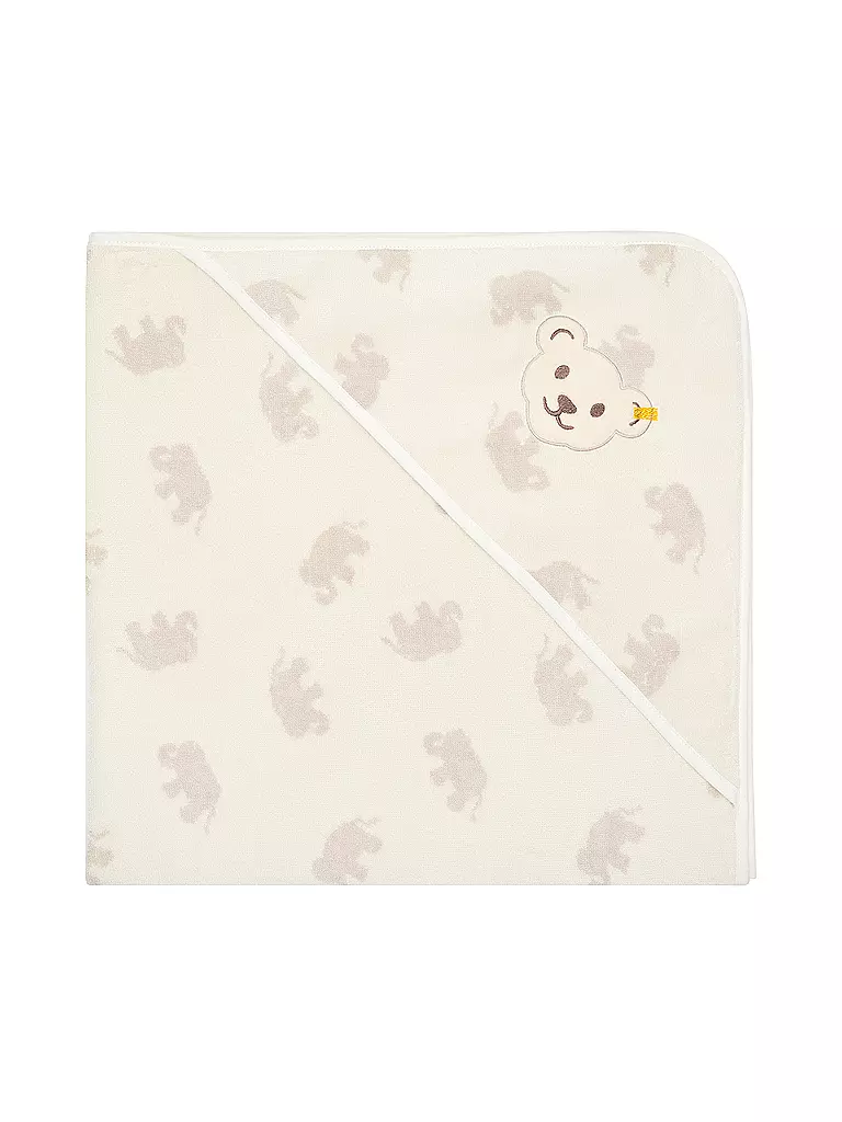 STEIFF | Badetuch mit Kapuze | creme