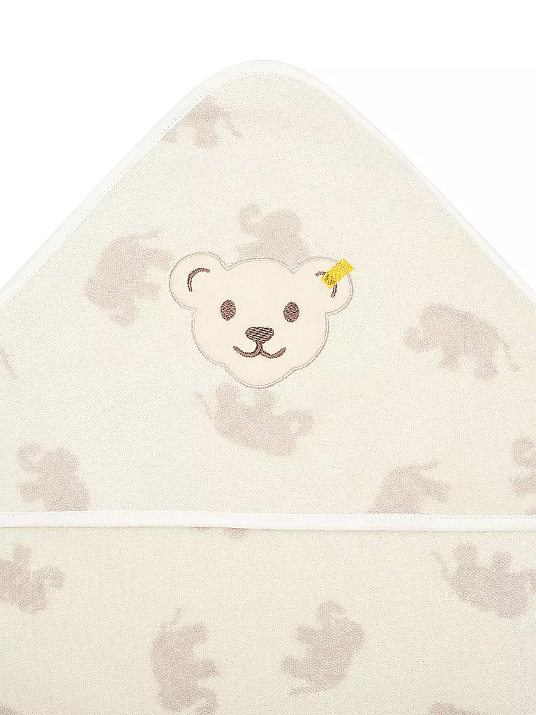 STEIFF | Badetuch mit Kapuze | creme