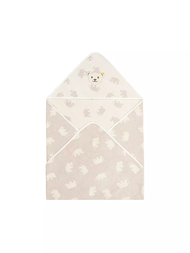 STEIFF | Badetuch mit Kapuze | creme
