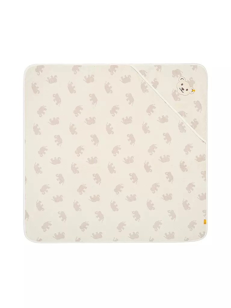 STEIFF | Badetuch mit Kapuze | creme