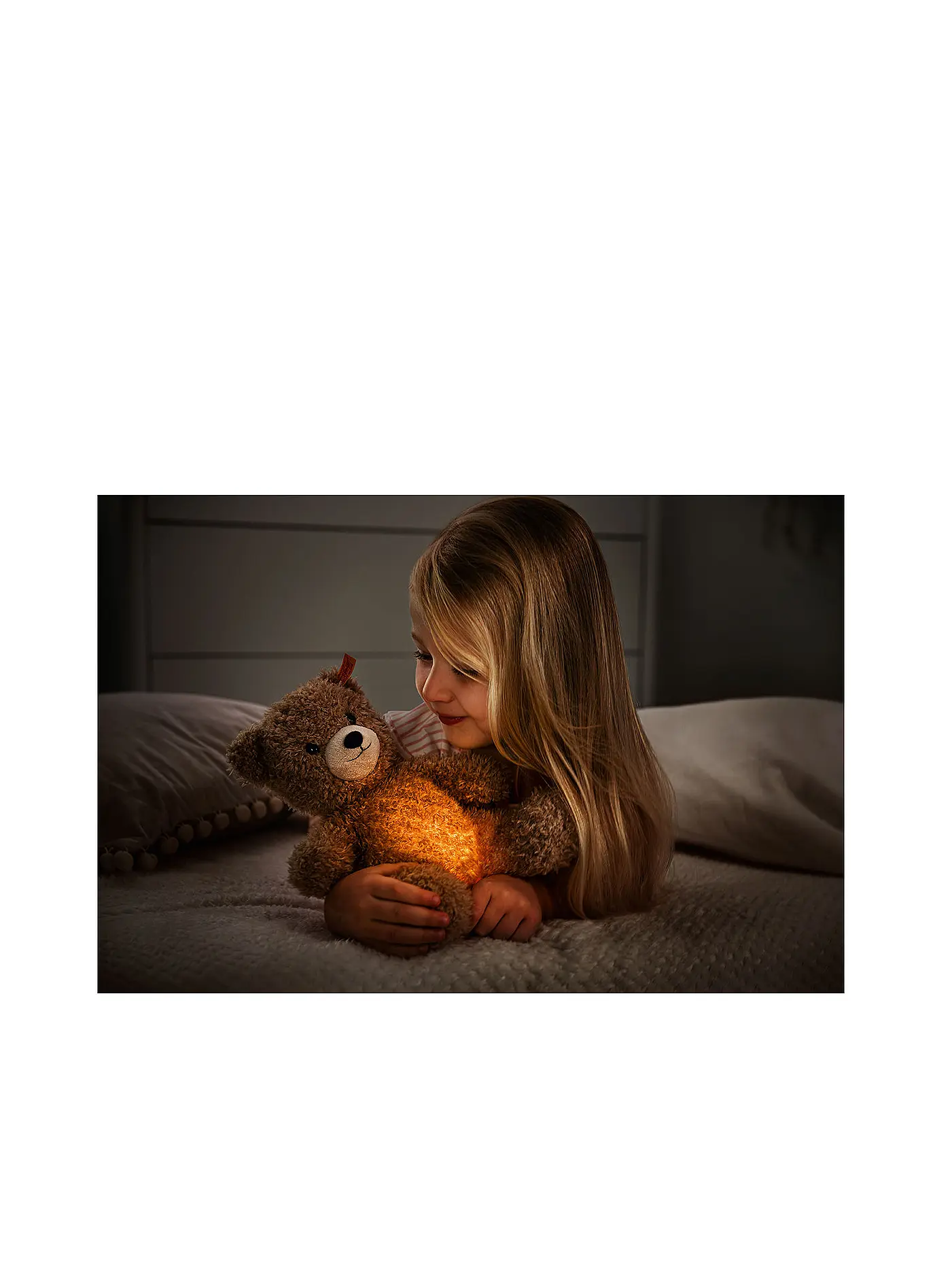 STEIFF | Caspar Teddybär - Nachtlicht 28cm | hellbraun