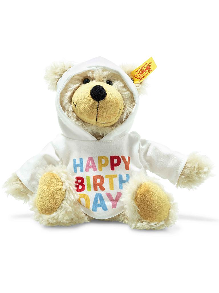 Steiff 012310 Charly Happy Birthday Schlenker-Teddybär mit Kapuzenpullover 23cm 