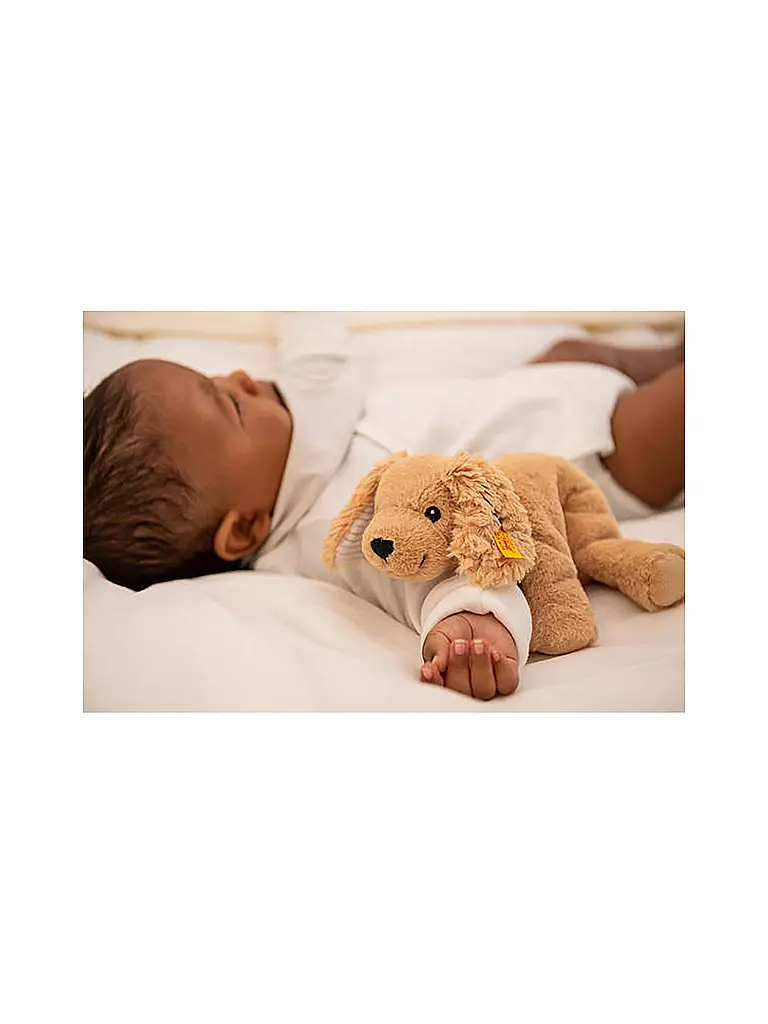 STEIFF | Floppy Lumpi Hund liegend 20 cm | hellbraun