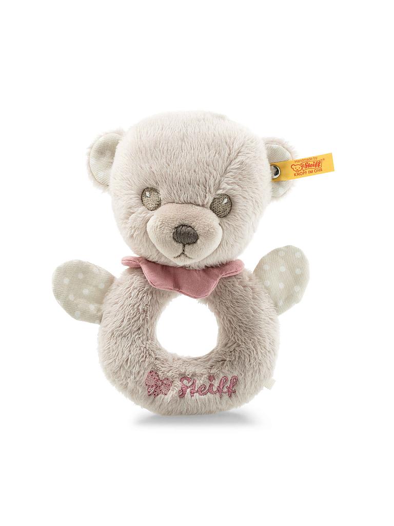 STEIFF | Hello Baby Lea Teddybär Greifring mit Rassel in Geschenkbox 15cm 241611 | keine Farbe